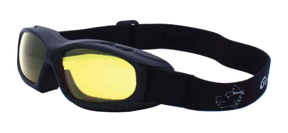 Guard-Dogs Evader I Motorcycle Dry Eye Goggles Golden Lens/Matte Black 054-13-01 - Wisconsin Harley-Davidson
