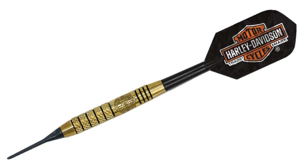 Harley-Davidson Rally Brass 18 Gram Soft Tip Dart 61241 - Wisconsin Harley-Davidson