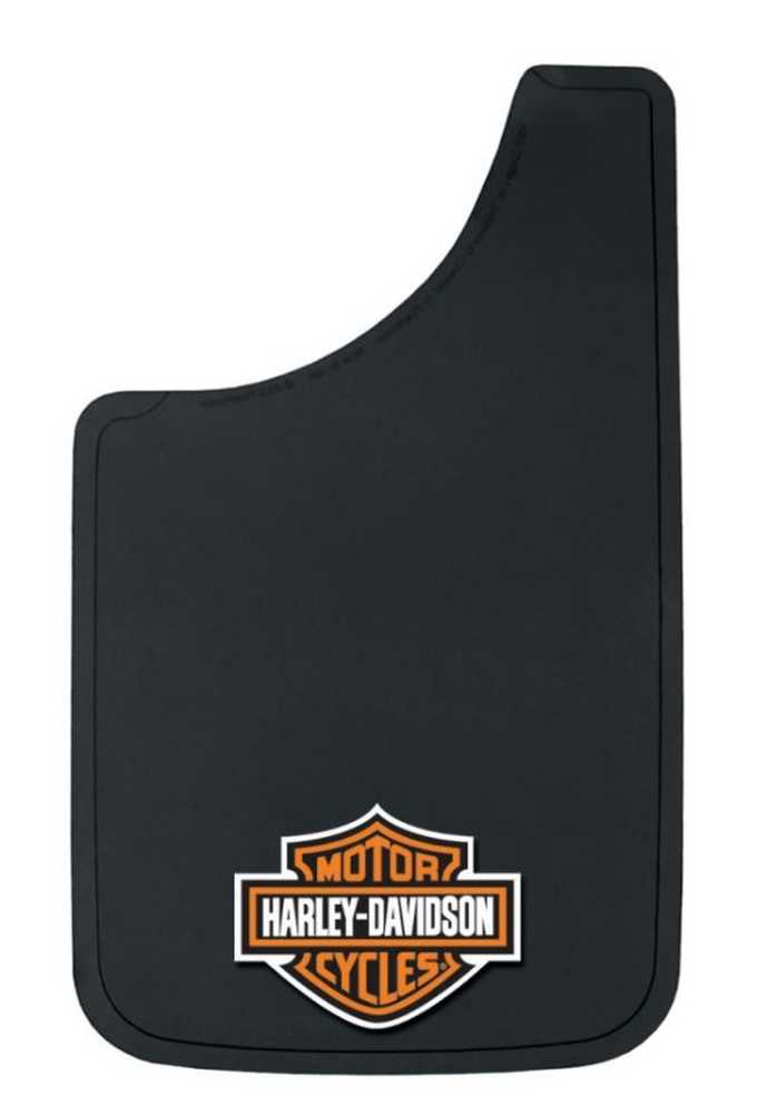 Harley-Davidson Orange Bar & Shield Logo Easy Fit Mud Guard Black P524 - Wisconsin Harley-Davidson