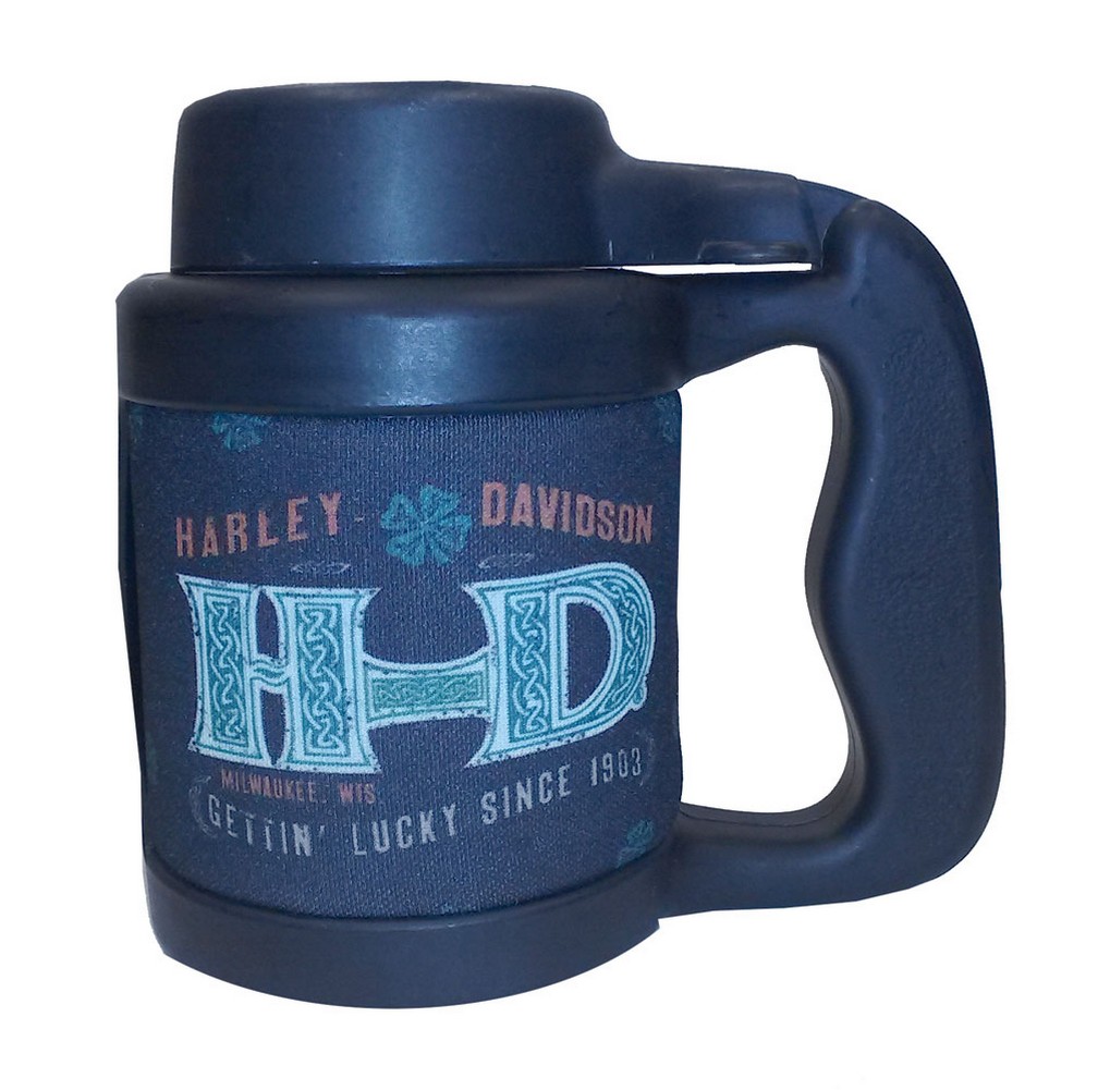 Harley-Davidson Can Stein, Celtic H-D, Plastic & Neoprene, Black CT115930 - Wisconsin Harley-Davidson