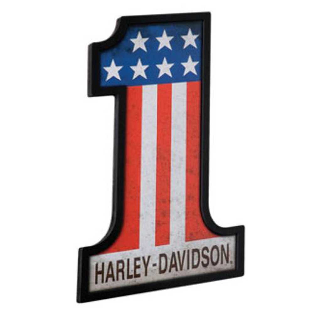 Harley-Davidson #1 Racing Custom Shape Pub Sign HDL-15310 - Wisconsin Harley-Davidson