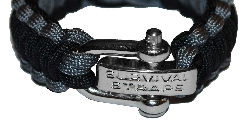 Harley-Davidson Free Shipping - Harley-Davidson Wide Survival Bracelet Strap Steel Black/Grey 7.5'' 201106656 - Free Shipping on many products plus Orders Over $99