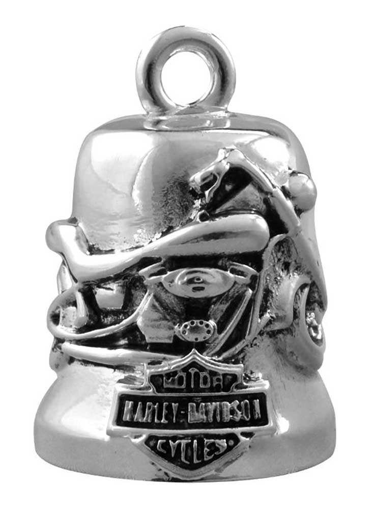 Harley-Davidson Standout Motorcycle Ride Bell, Durable Zinc, Sliver HRB037 - Wisconsin Harley-Davidson