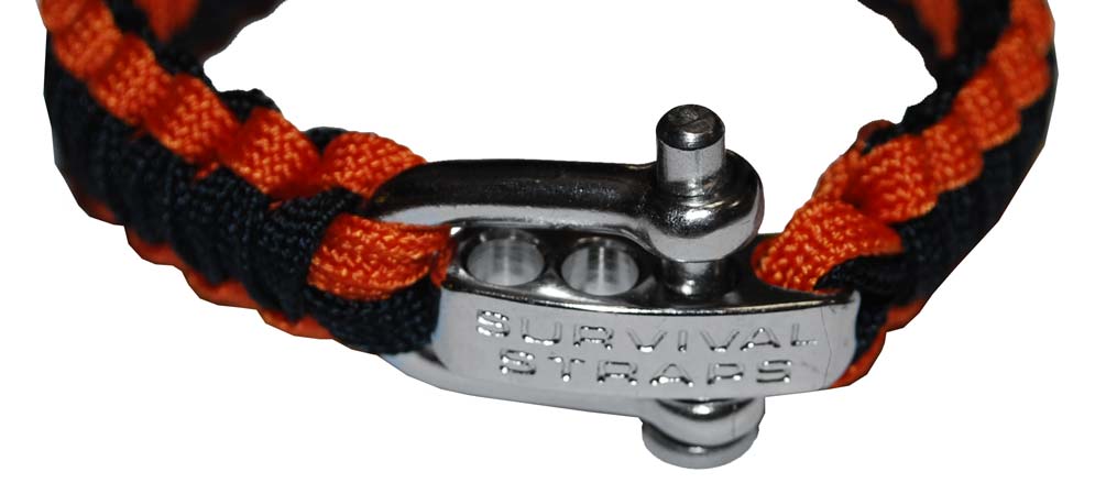 Harley-Davidson Free Shipping - Harley-Davidson Regular Survival Bracelet Steel Black & Orange 7.5'' 201106597 - Free Shipping on many products plus Orders Over $99