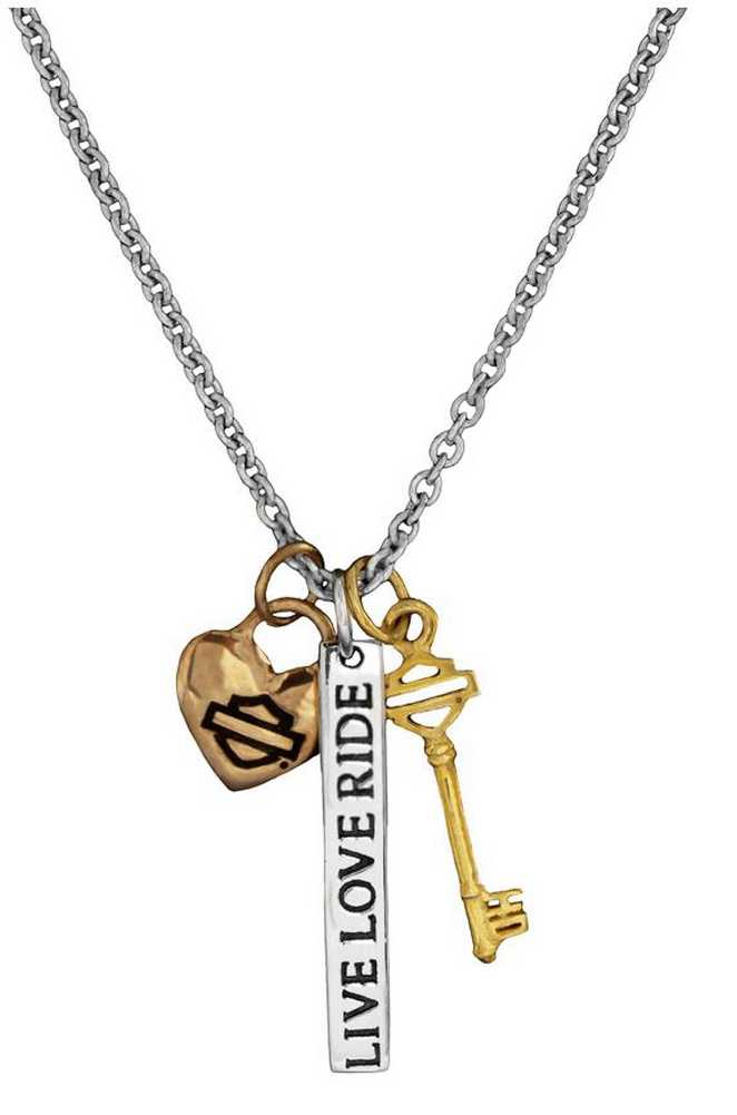 Harley-Davidson Women's Kindred Souls Charm Necklace HDN0268-18 - Wisconsin Harley-Davidson