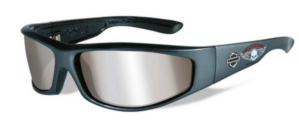 Harley-Davidson Men's Revolver Willie G. Skull Sunglasses, Wiley-X Gray HDREV21 - Wisconsin Harley-Davidson