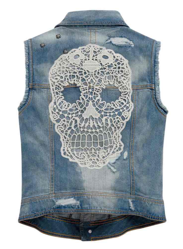 harley davidson jean vest