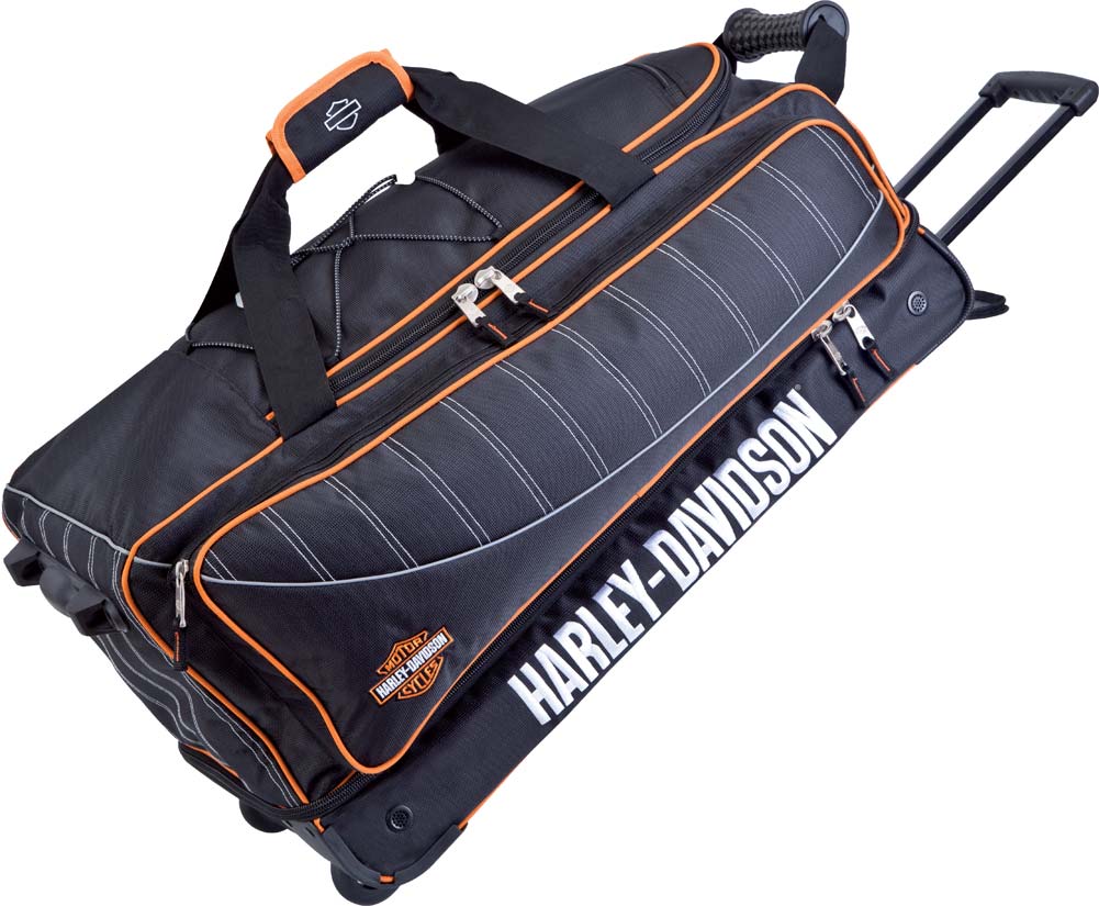 Harley-Davidson 29'' Black Carry-On Tank Duffel, Backpack straps 99429 - Wisconsin Harley-Davidson