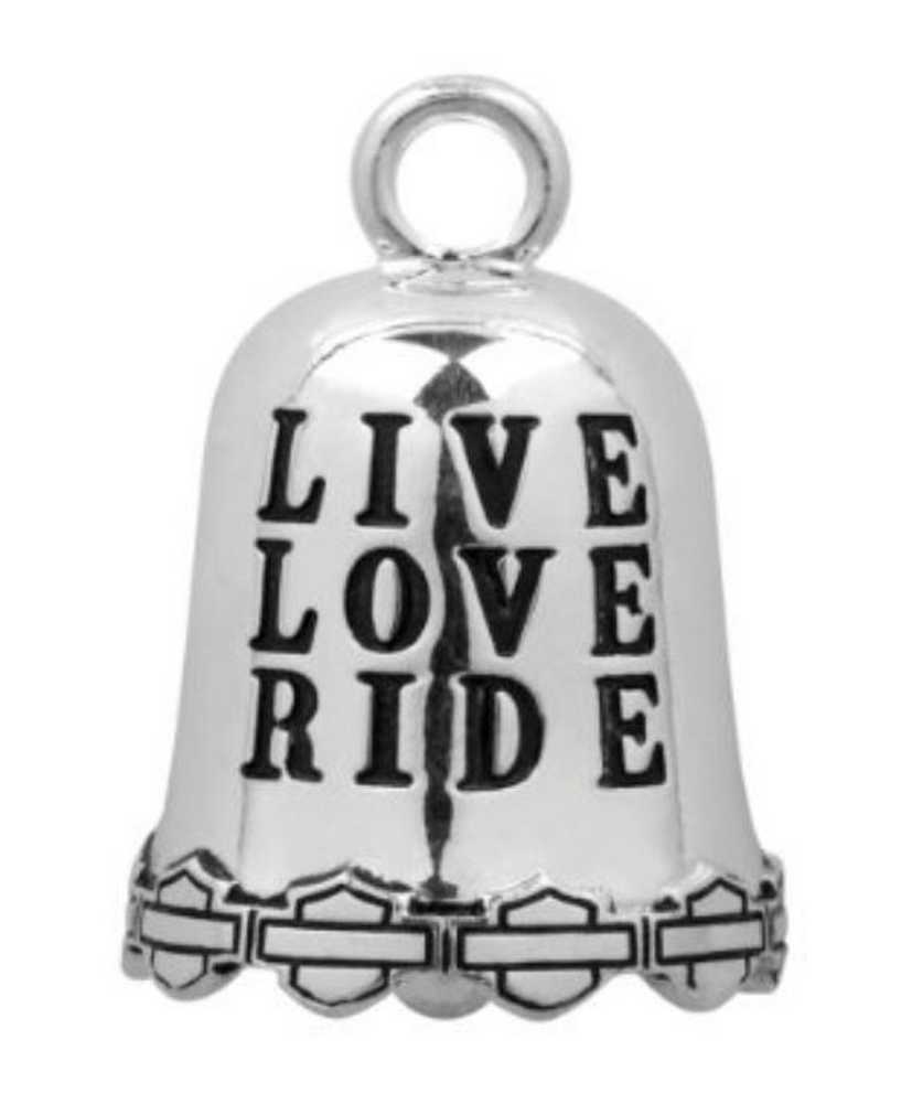 Harley-Davidson LIVE LOVE RIDE Silver Ride Bell HRB034 - Wisconsin Harley-Davidson