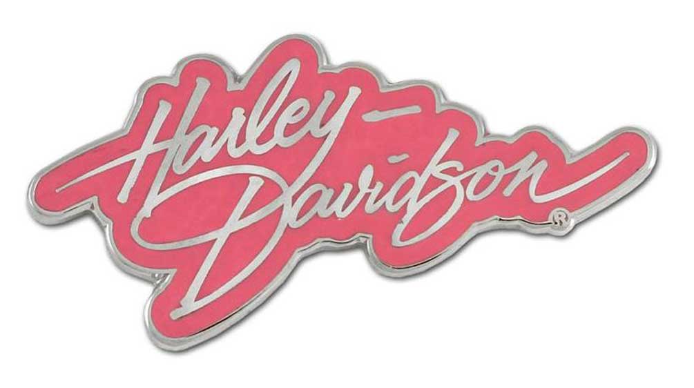 Harley-Davidson Pin, Pink Label Collection H-D Script Pin, Pink 8003265 - Wisconsin Harley-Davidson