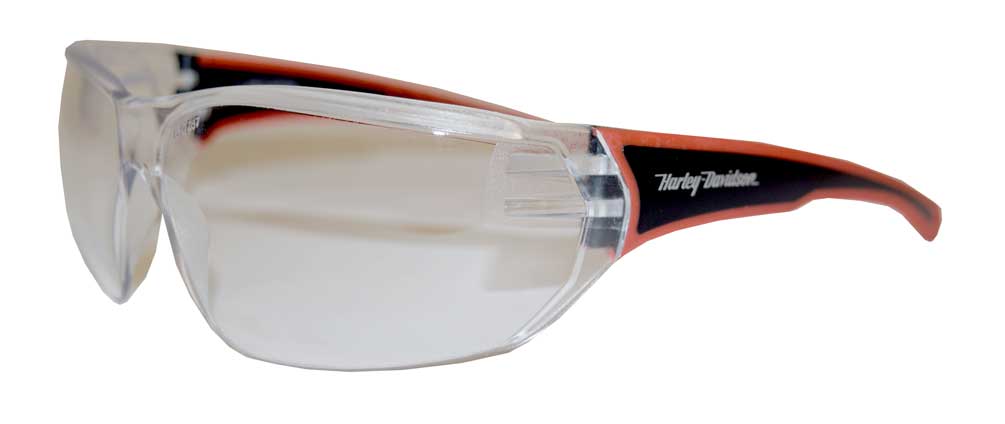 Harley-Davidson Men's Ride Sunglasses, H-D Script, Red/Clear Lens HDVZ103-CLR-22 - Wisconsin Harley-Davidson