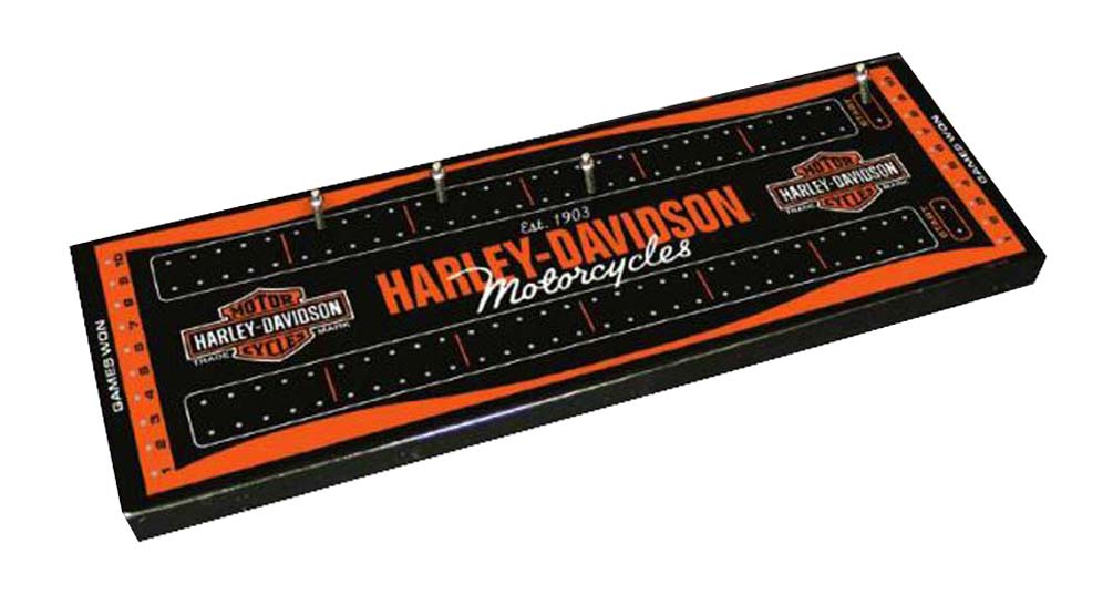 Harley-Davidson Traditional Bar & Shield Cribbage Board 66922 - Wisconsin Harley-Davidson