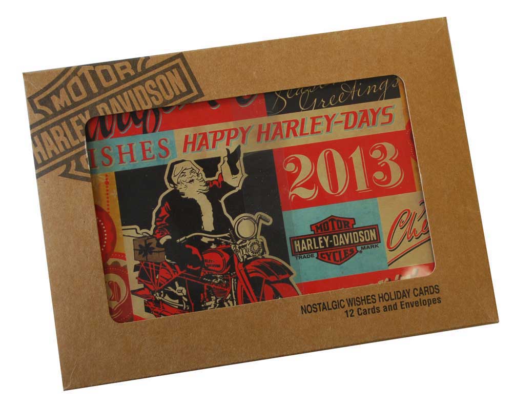 Harley-Davidson Free Shipping - Harley-Davidson 2013 Nostalgic Wishes Retro 12 Christmas Greeting Card HDL-20033 - Free Shipping on many products plus Orders Over $99