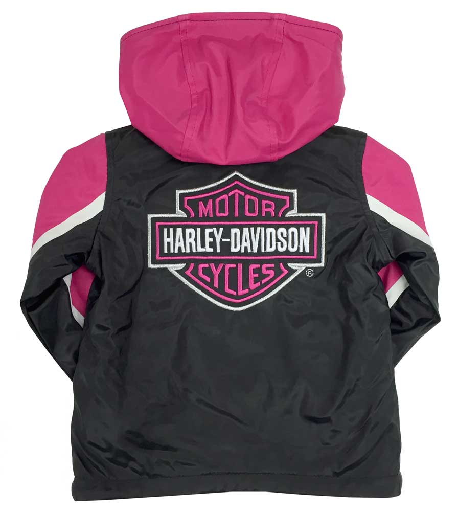 Harley-Davidson Free Shipping - Harley-Davidson Little Girls' Embroidered Reversible Fleece Jacket 6024551 - Free Shipping on many products plus Orders Over $99