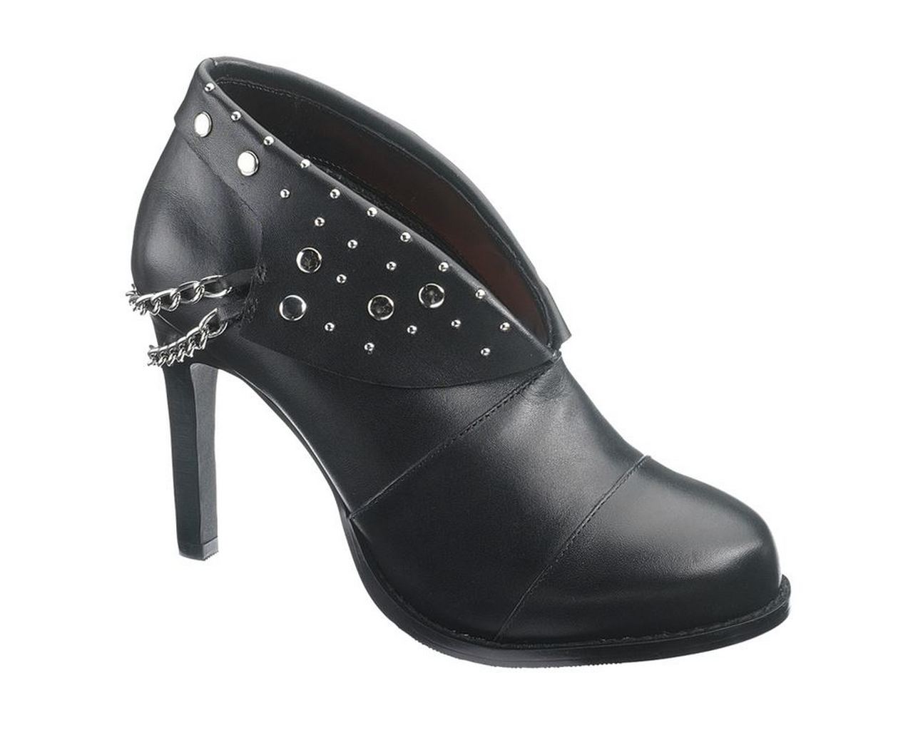 Harley-Davidson Women's Lena Black 3.75-Inch Hi-Heel Shoes. D83589 - Wisconsin Harley-Davidson