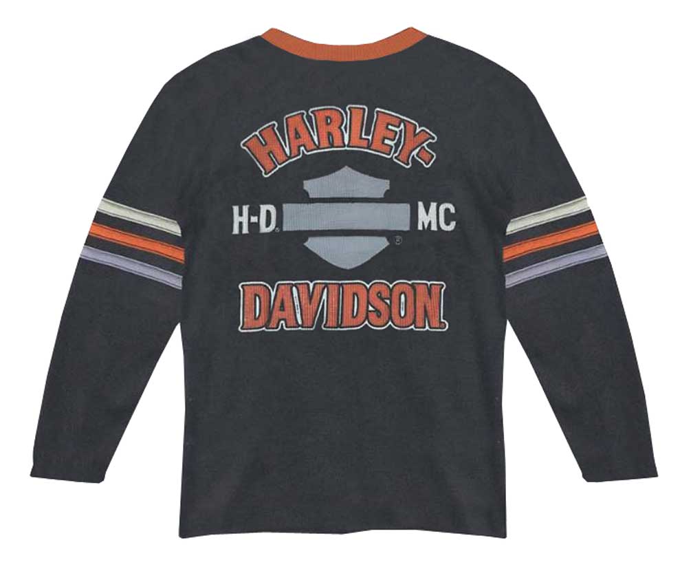 HARLEY-DAVIDSON ロンT Harley-Davidson® Big Boys' Long Sleeve Waffle Knit Thermal Shirt