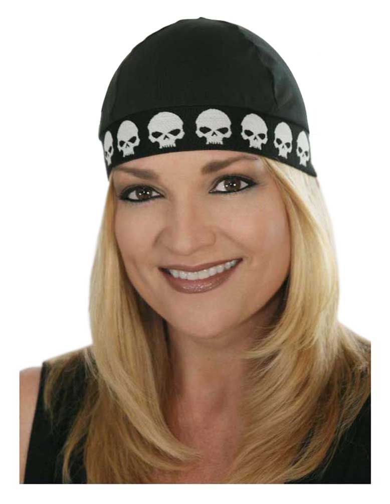 Harley-Davidson Free Shipping - That's A Wrap Unisex Performance CoolMax White Skull On Black Cool Cap CMCC03 - Free Shipping on many products plus Orders Over $99