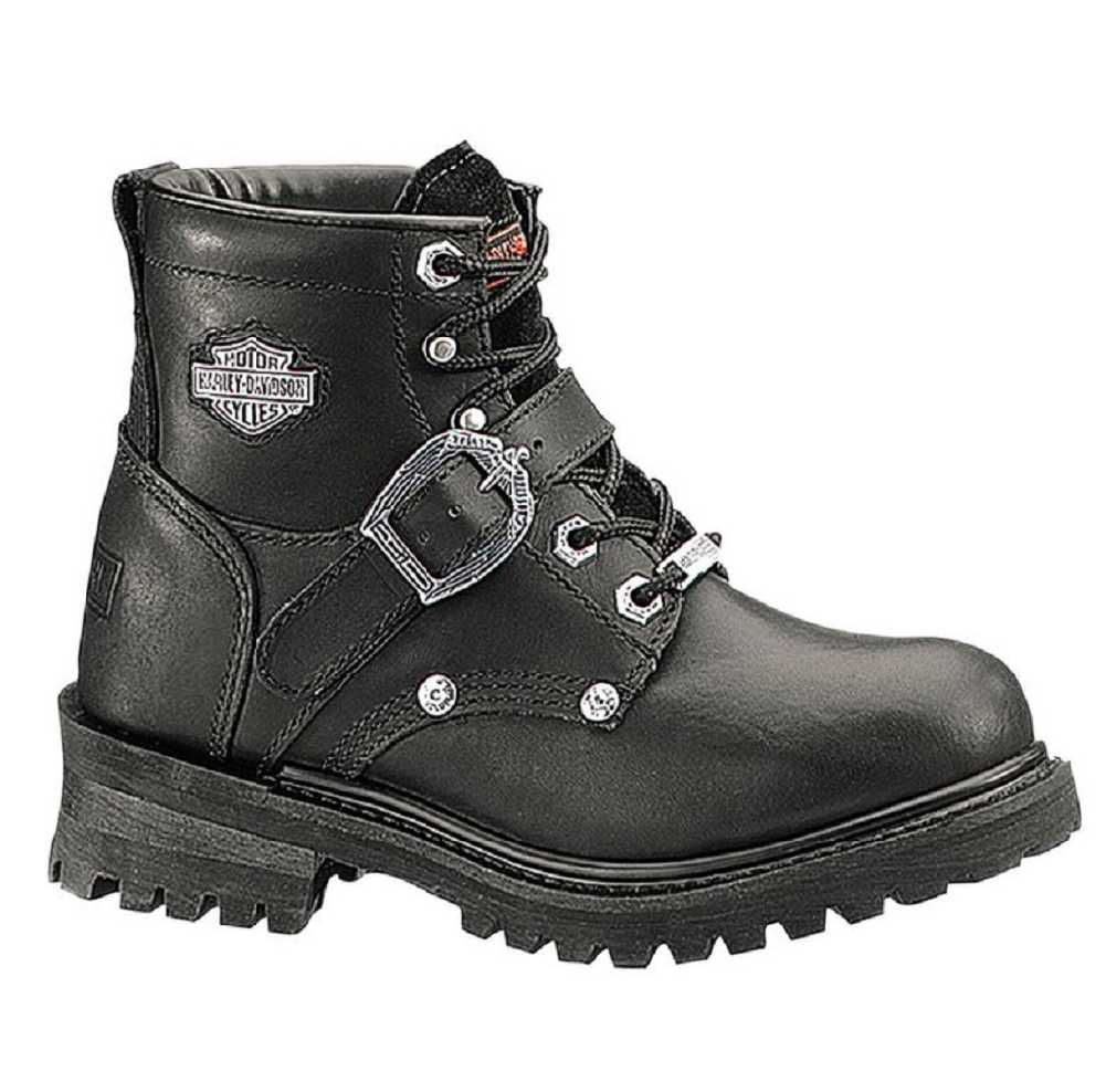 Harley-Davidson Women's Faded Glory Black 6-Inch Motorcycle Boots D81024 - Wisconsin Harley-Davidson