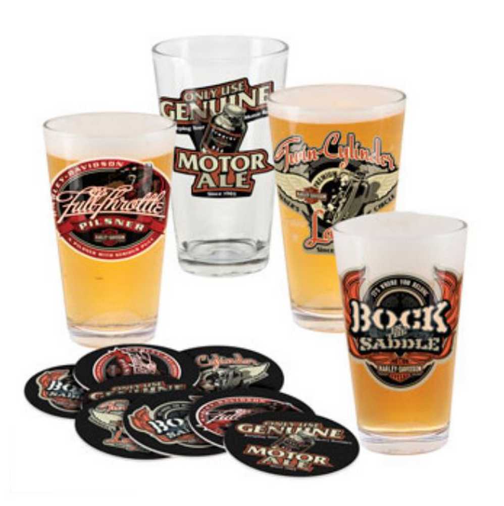 Harley-Davidson Roadhouse Brew Pub Pint Glass Set HDL-18742 - Wisconsin Harley-Davidson