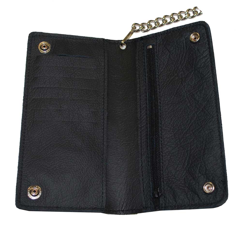 Harley-Davidson Free Shipping - Harley-Davidson Mens Bi-Fold Embossed Bar & Shield Biker Chain Wallet BLK BW341H - Free Shipping on many products plus Orders Over $99