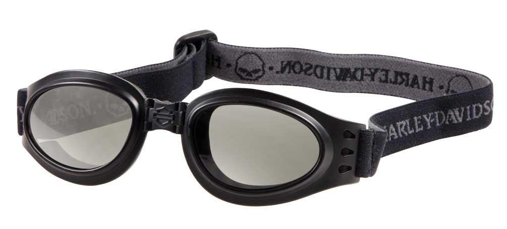 Harley-Davidson® Men's Black Frame Gray Lens Sunglasses Goggles