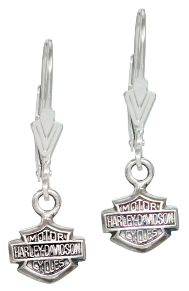 Harley-Davidson Women's Bar & Shield Dangle Earrings HDE0088 - Wisconsin Harley-Davidson