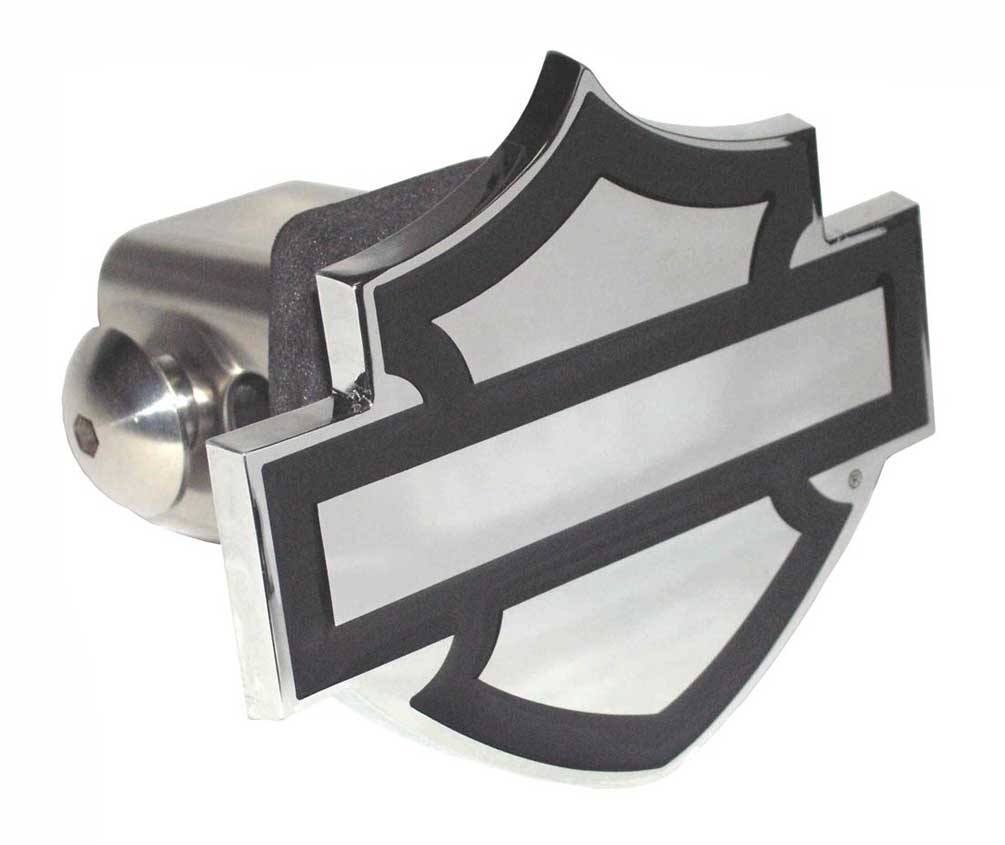 Harley-Davidson Trailer Hitch Cover Plug, Bar & Shield Logo, 2 Inch Post HDHC12 - Wisconsin Harley-Davidson