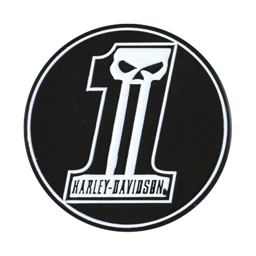 Harley-Davidson Challenge Coin, Long Tooth #1 Skull / Bar & Shield Logo 8003074 - Wisconsin Harley-Davidson