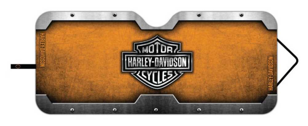 Harley-Davidson Bar & Shield Accordion Style Car Sun Shade Universal Fit P3676 - Wisconsin Harley-Davidson