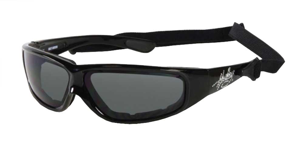 Harley-Davidson Women's Performance Sunglasses, Rhinestone, Black HDSZ6705-BLK-3 - Wisconsin Harley-Davidson