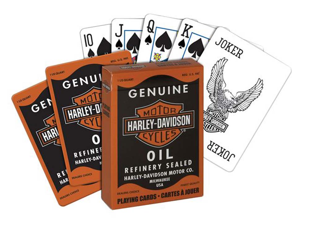 Harley-Davidson H-D Genuine Oil Can Playing Cards 1023343 - Wisconsin Harley-Davidson