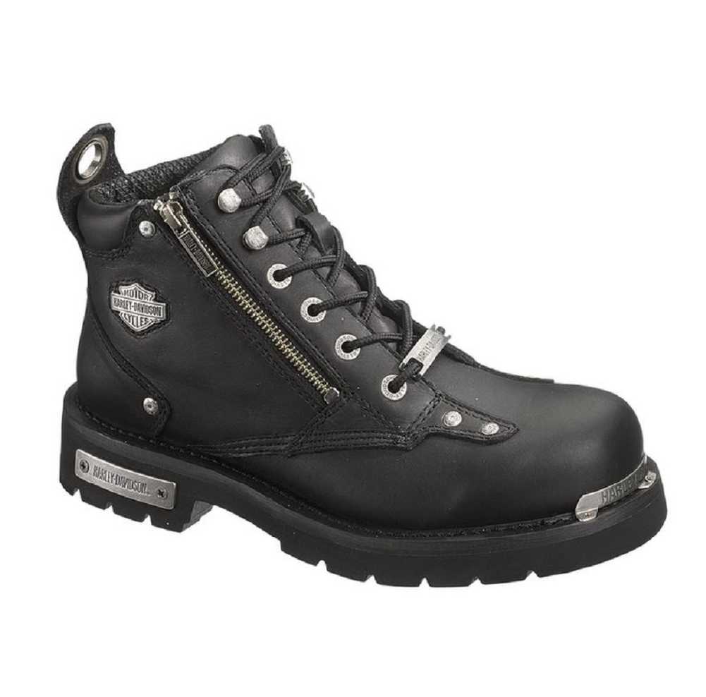 Harley-Davidson Men's Havoc 5-Inch Pull Zip Black Motorcycle Boots D91639 - Wisconsin Harley-Davidson