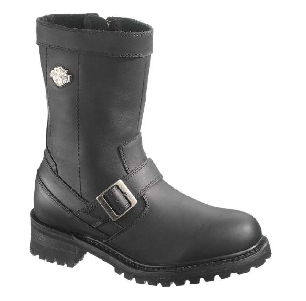 Harley-Davidson Wolverine Men's Evan Black Leather 9.5-Inch Boots D96004 - Wisconsin Harley-Davidson