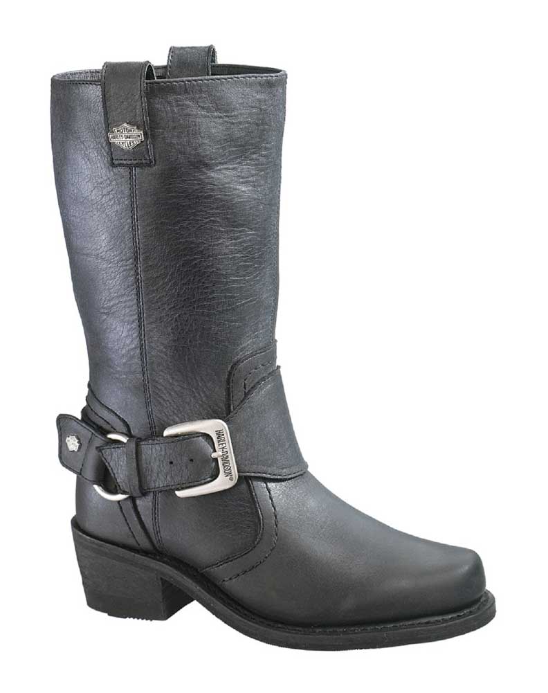 Harley-Davidson® Women's Bristol Black Mid-Cut Motorcycle Boots