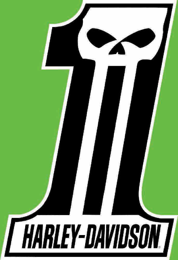 Harley-Davidson Dark Custom #1 Tin Metal Sign 12 x 18 Inches  2010521 - Wisconsin Harley-Davidson