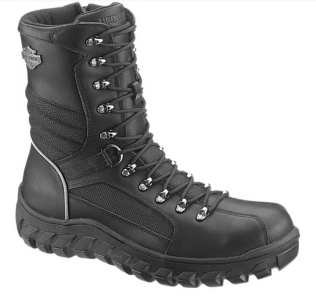 Harley-Davidson Men's Judson Waterproof Black Motorcycle Boots. D96049 - Wisconsin Harley-Davidson