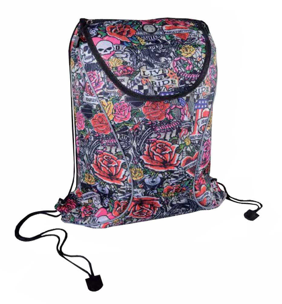Harley-Davidson® Sling Backpack, Lightweight Durable Tattoo