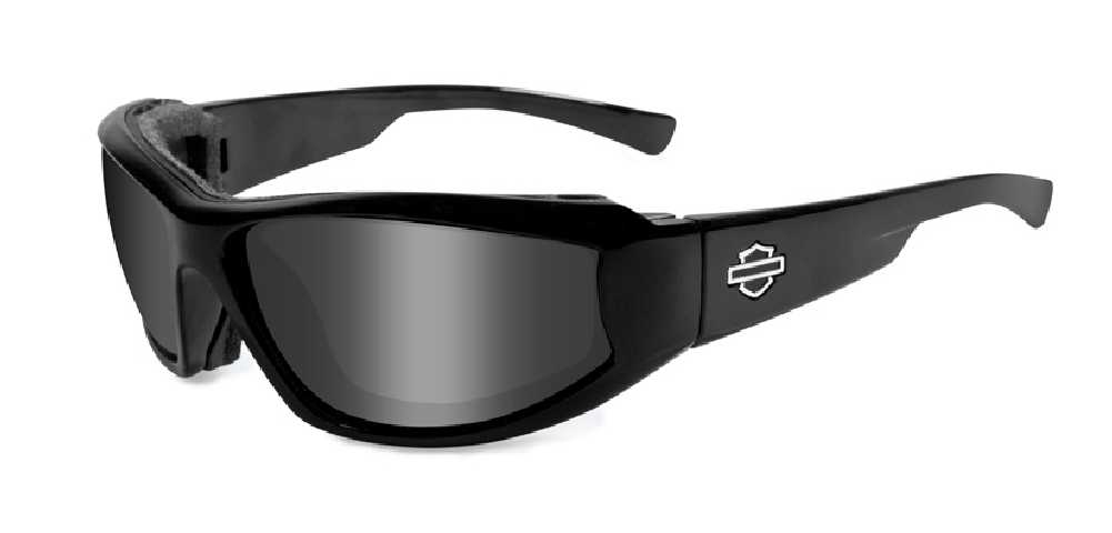 Harley-Davidson Jake Smoke Grey Lenses Gloss Black Frame Sunglasses HDJAK01 - Wisconsin Harley-Davidson