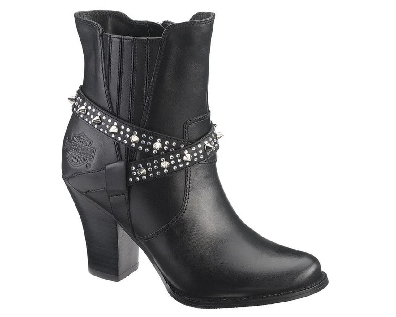 Black Dress Boots. 3-Inch Heels. D83673 