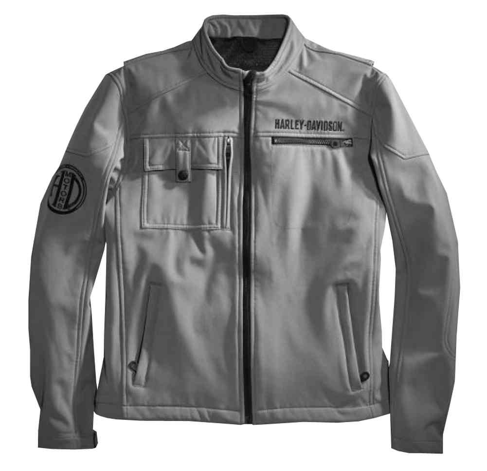 HARLEY-DAVIDSON ボンバージャケット グレー Harley Davidson Men 100th Anniversary Gray Leather Bomber Jacket