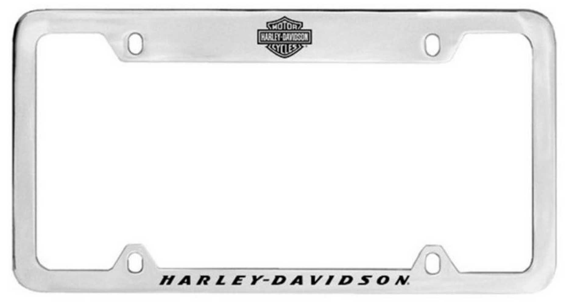 Harley-Davidson H-D Block Script License Plate Frame Chrome HDLF22-U - Wisconsin Harley-Davidson