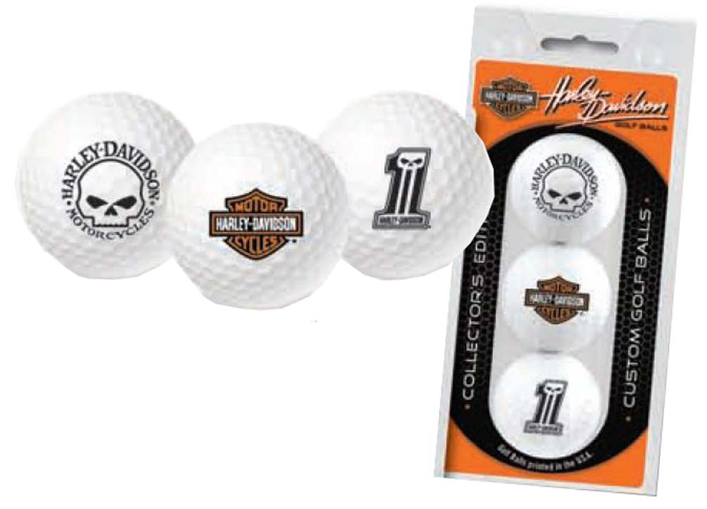 Harley-Davidson Limited Edition H-D Skull Logos Golf Ball Tri-Packs 662 - Wisconsin Harley-Davidson