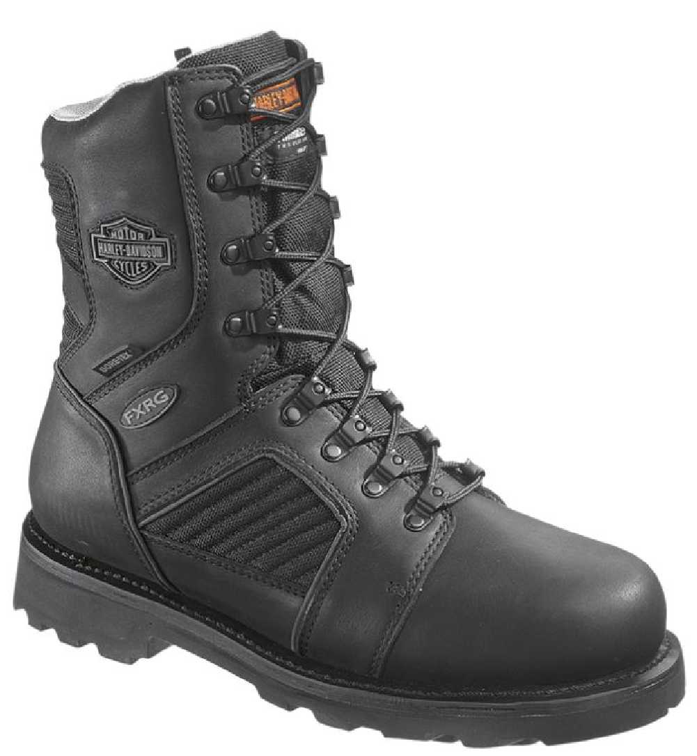Harley-Davidson Men's FXRG-5 Functional Waterproof Black Leather Boots D98012 - Wisconsin Harley-Davidson