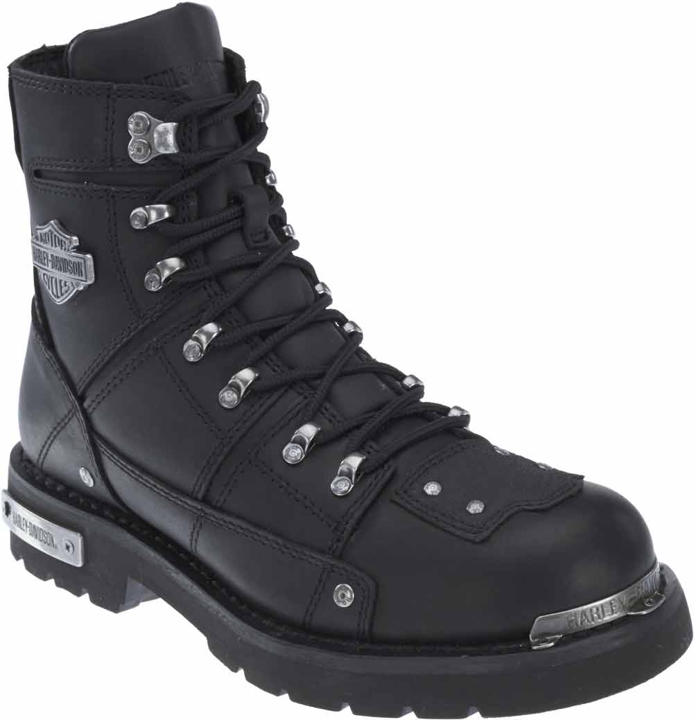 Harley-Davidson Men's Avil 6-Inch Black Motorcycle Boots D96099 - Wisconsin Harley-Davidson