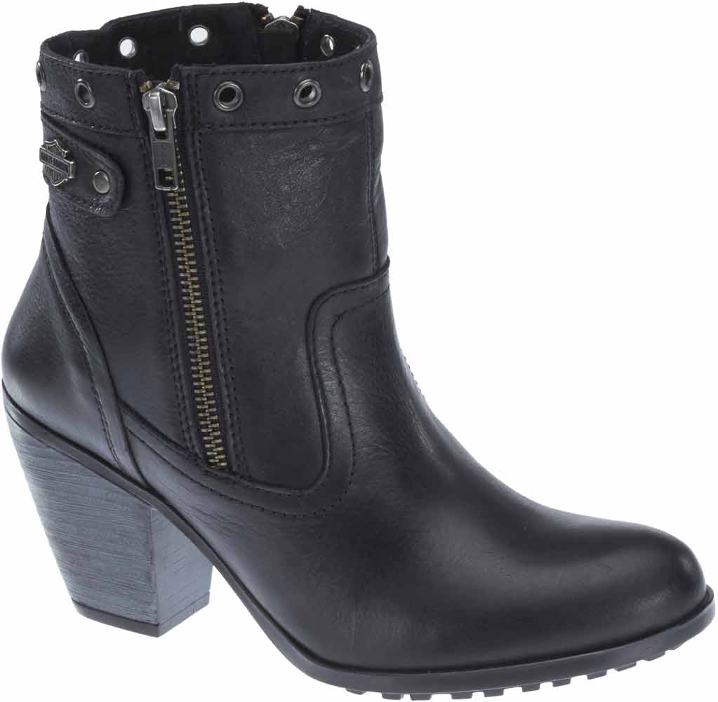 Harley-Davidson Women's Inwood 4.5-In Black Fashion Booties. 3-In Heels D83830 - Wisconsin Harley-Davidson