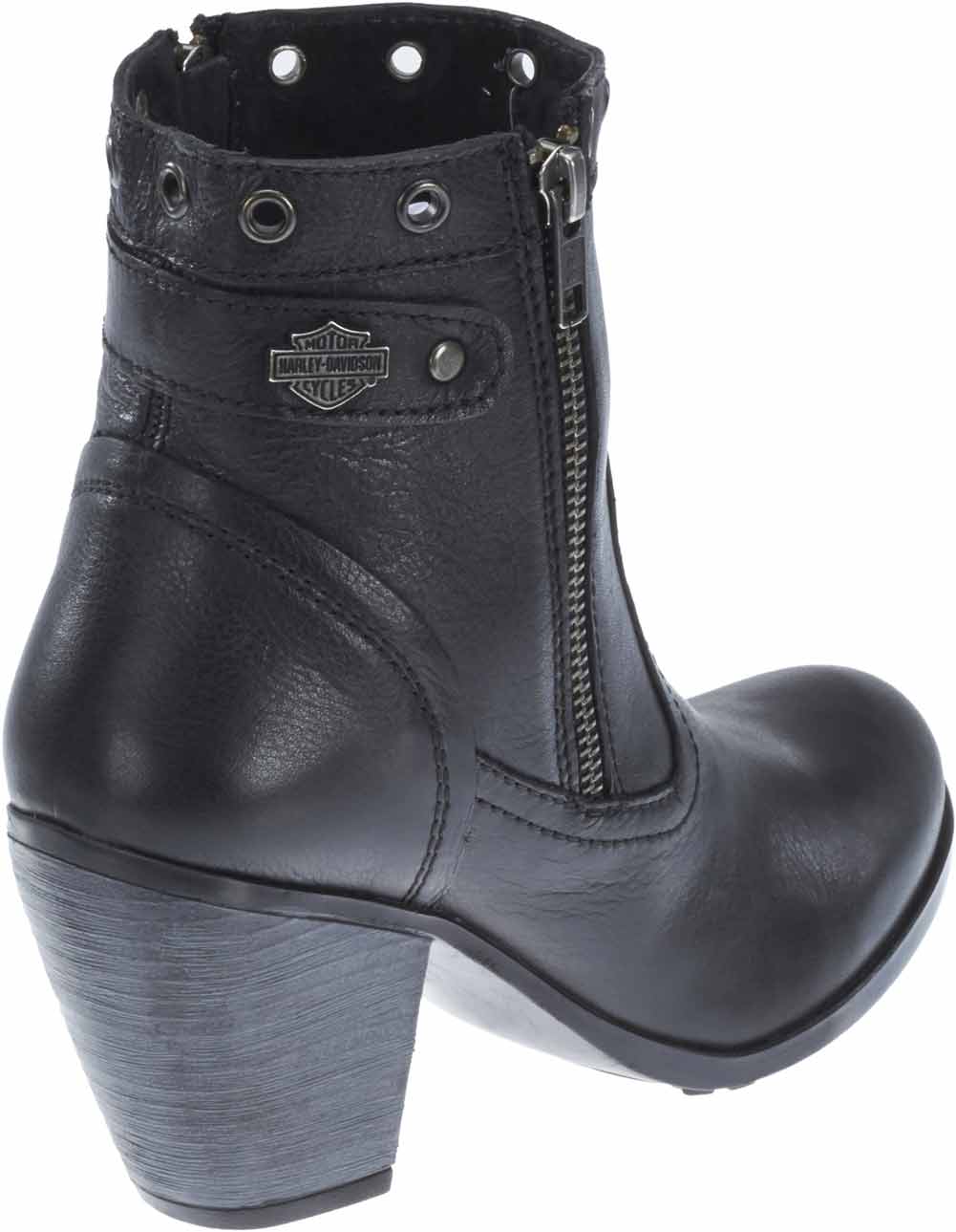 Harley-Davidson Women's Inwood 4.5-In Black Fashion Booties. 3-In Heels D83830 - No Hassle Returns at Wisconsin Harley