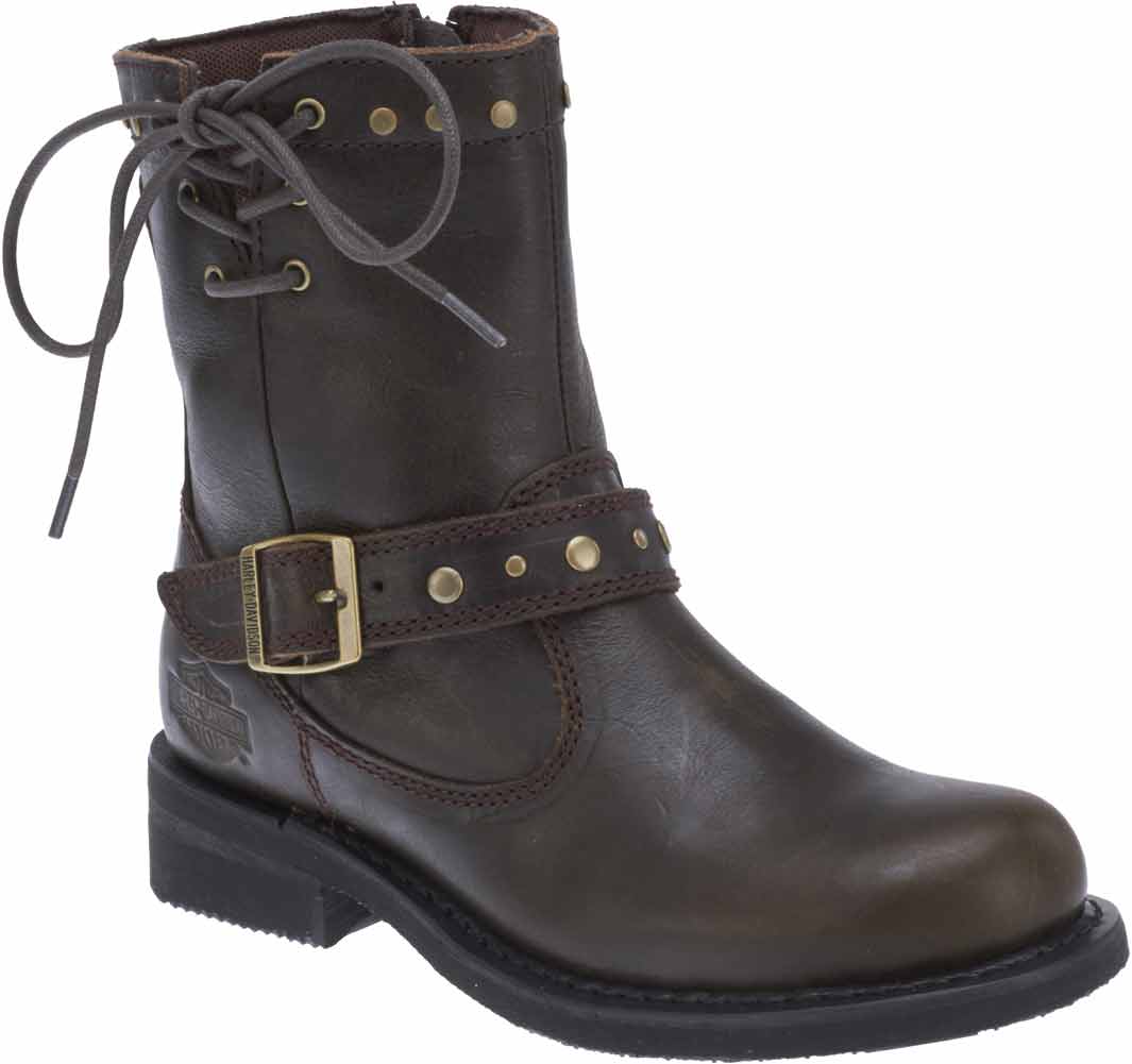 Harley-Davidson Women's Relaina 6.5-Inch Motorcycle Boots D87076 (Brown, 5) - Wisconsin Harley-Davidson