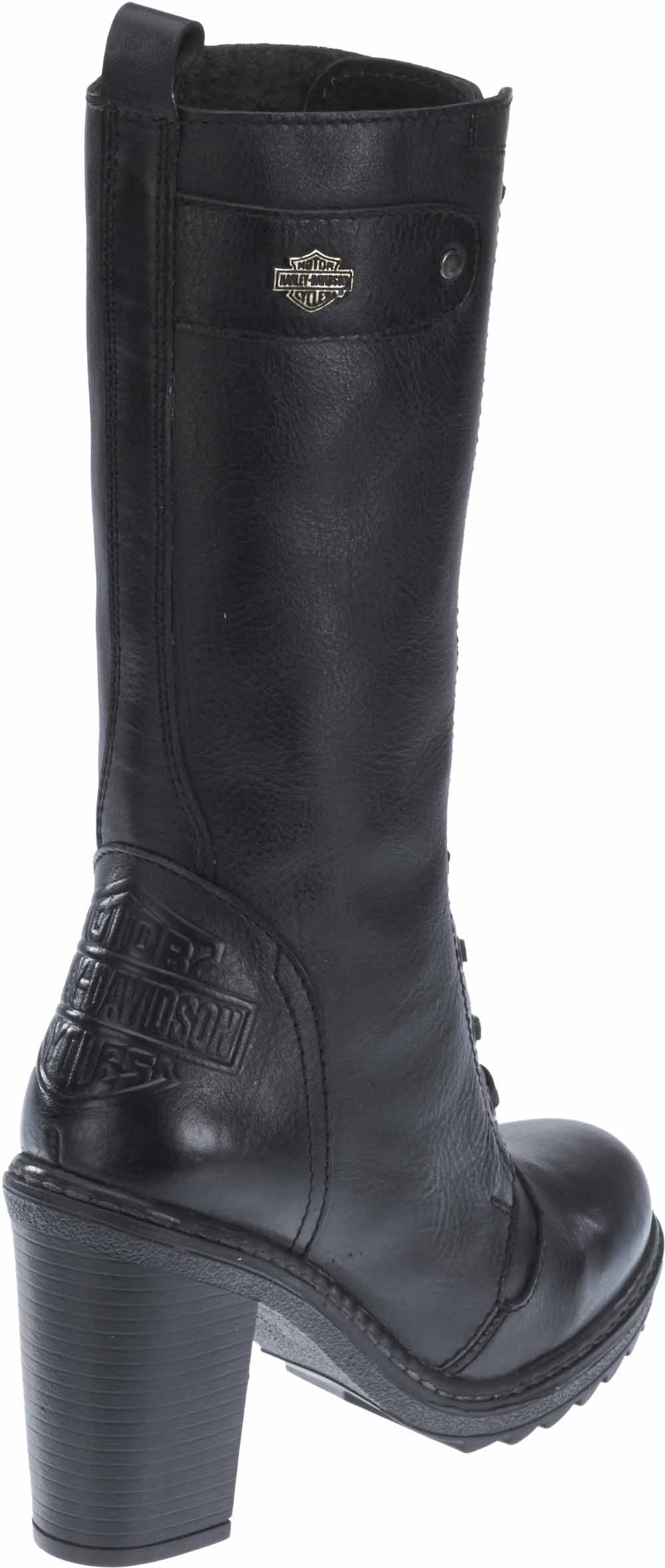 Harley-Davidson Women's Lunsford 10.25-In Black Fashion Boots. 4-In Heels D83832 - No Hassle Returns at Wisconsin Harley