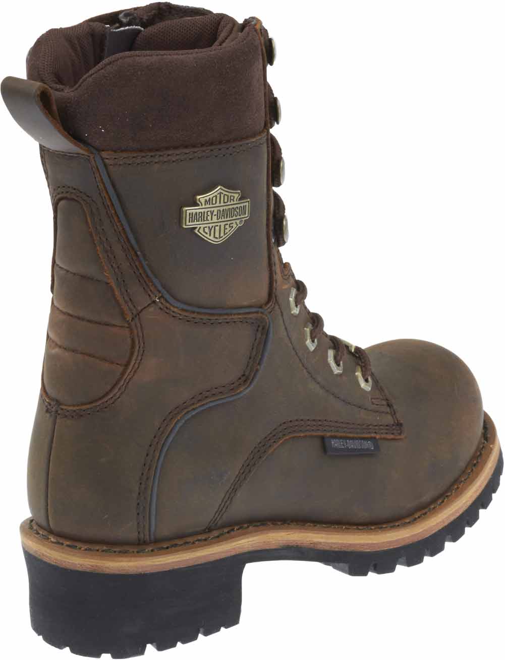 Harley-Davidson Women's Tyson 7-Inch Brown Logger Motorcycle Boots D87088 - No Hassle Returns at Wisconsin Harley