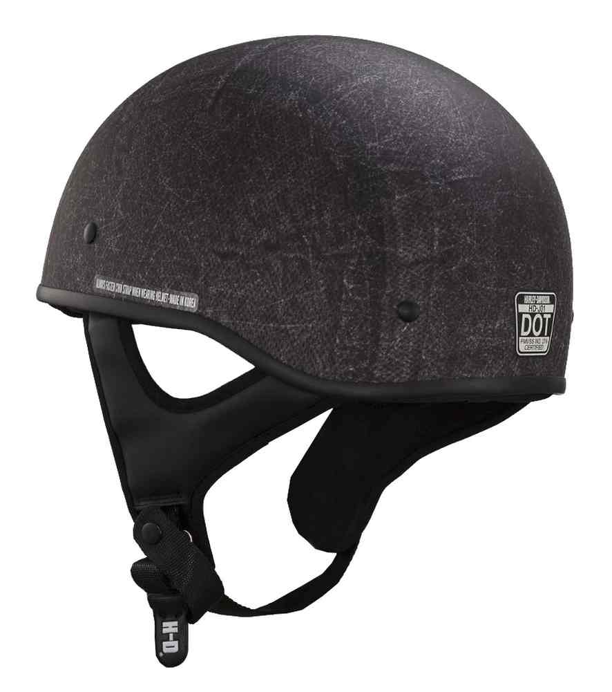 Harley-Davidson Free Shipping - Harley-Davidson Men's Knave Low-Profile Half Helmet, Charcoal 97346-16VM - Free Shipping on many products plus Orders Over $99